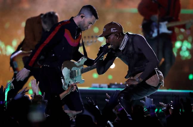 Scott performed with Maroon 5. Credit: PA