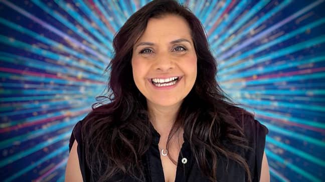 Nina Wadia on Strictly Come Dancing 2021. (Credit: BBC)