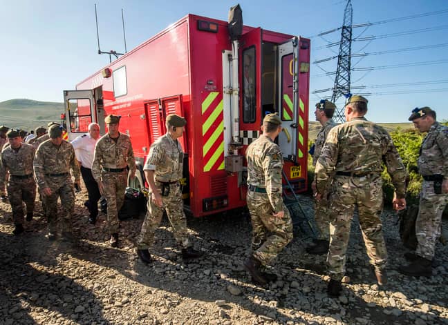 The army was deployed to Saddleworth last year. Credit: PA