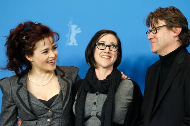 Clarkson promotes the movie Toast with Helena Bonham Carter and Nigel Slater. Credit: Reuters