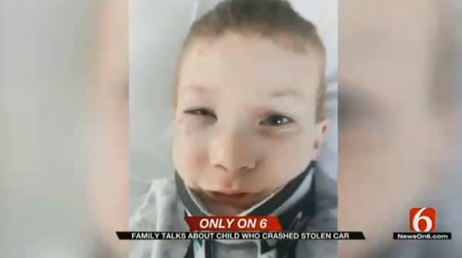 The boy has been left with cuts and bruises but is in a 'stable condition', according to doctors. Credit: News 9