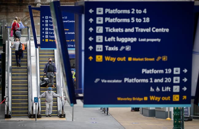 The train will travel from King's Cross to Edinburgh Waverley. Credit: PA