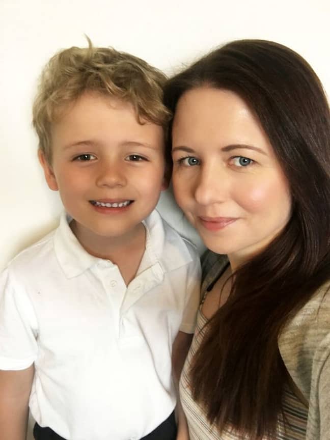 Archie with his mum, Lindsey. Credit: SWNS