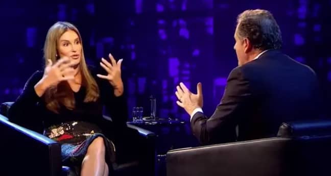 Caitlyn kept her composure as she educated Piers on how to approach the topic of a transgendered person's body. Credit: ITV