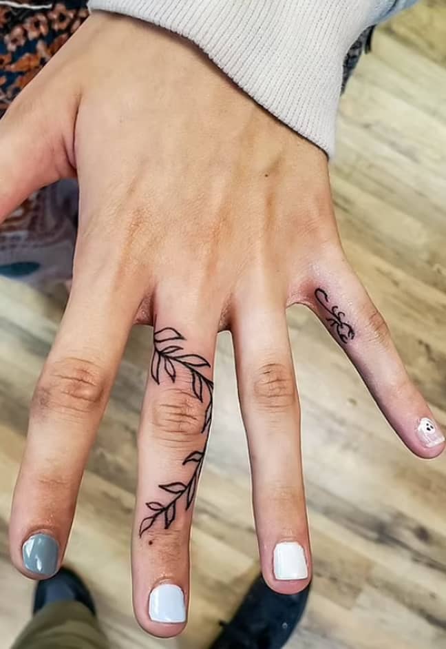 The couple got matching tattoos. Credit: Danny Nostrom