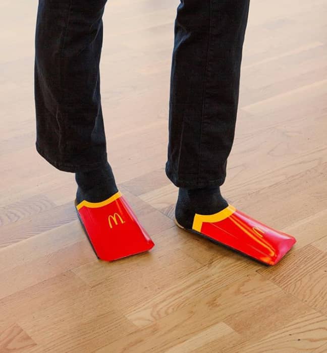 The McDonald's 'shoes'. Credit: Instagram/McDonald's Sweden