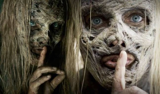 The Whisperers are set to shake up The Walking Dead universe. Credit: AMC
