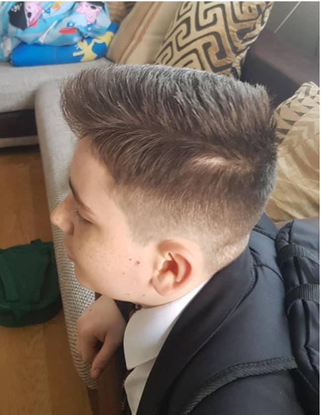 Teenage Boy Sent Home From School Over 'Inappropriate Haircut' - LADbible