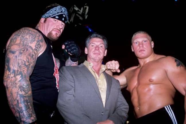 The Undertaker (L) has been inadvertently behind some of WWE's biggest injuries. Credit: PA