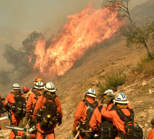 California Wild Fire. Credit: PA