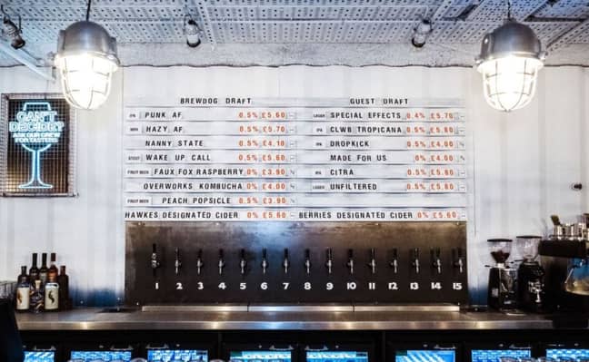 Brewdog recently opened what it claims to be the world's first alcohol-free bar. Credit: Brewdog