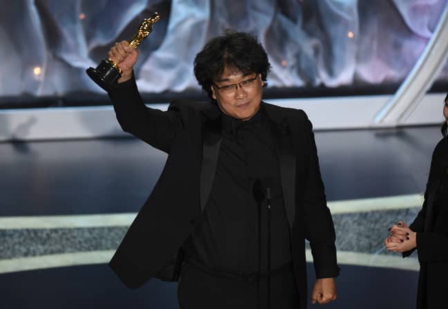 Bong Joon-ho collected his award for Best Director. Credit: PA