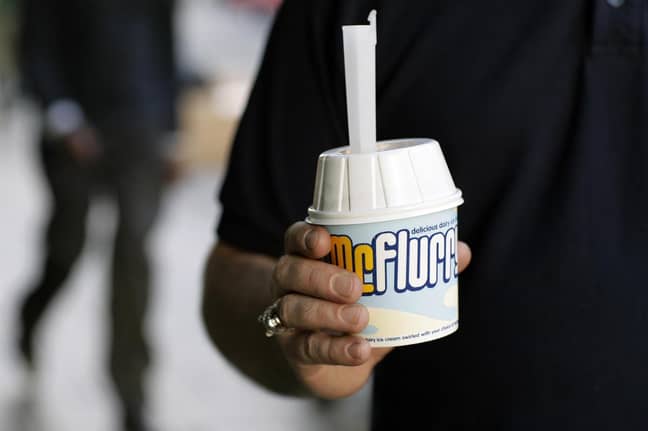 The McFlurry arrived in the UK in the early 2000s. Credit: PA