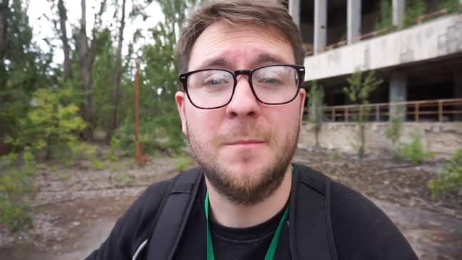 Neil Ansell took a trip to the nuclear zone near to Pripyat in Ukraine. Credit: Caters
