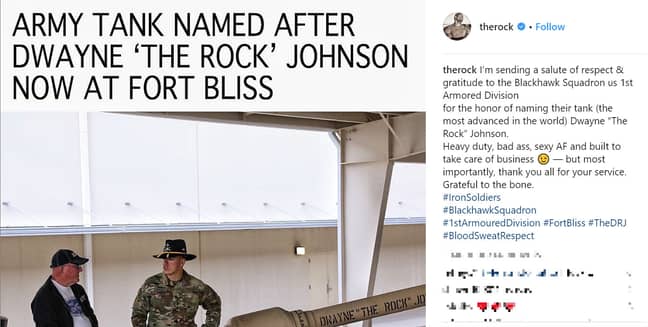The Rock has come in for some stick since sharing his support. Credit: Instagram/The Rock