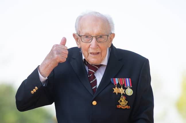 Captain Sir Tom Moore raised £32.8m for the NHS. Credit: PA