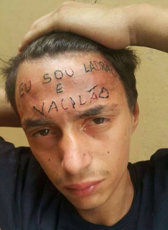 Boy Caught Stealing Bike Forced To Get Tattoo On His Forehead - LADbible