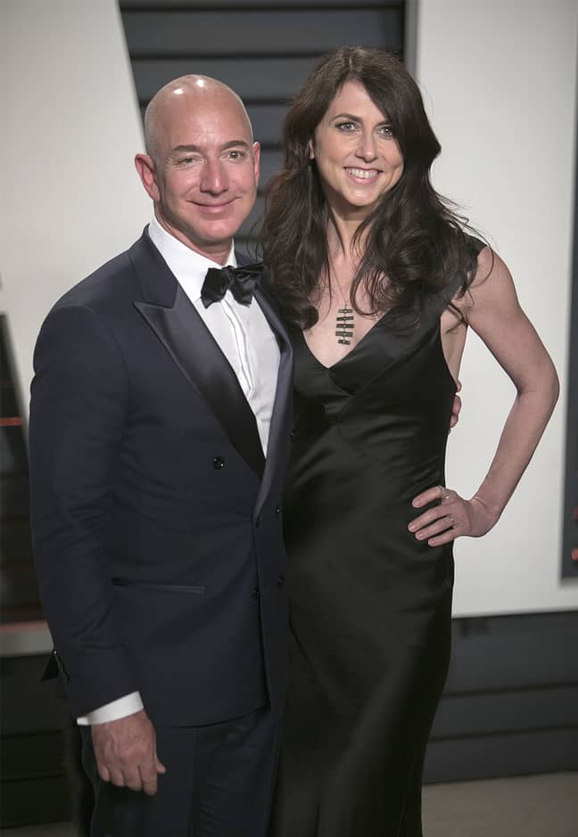 MacKenzie Scott picture with her ex-husband Jeff Bezos in 2019. Credit: PA