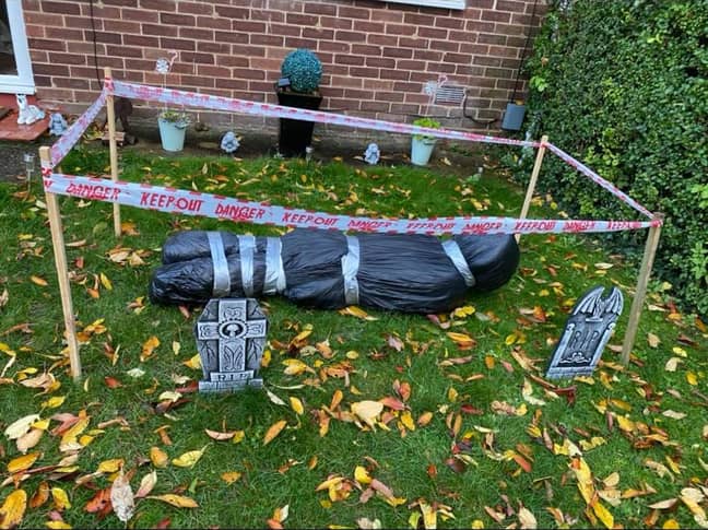 The 'corpse' was a Halloween prop last year. Credit: Triangle News