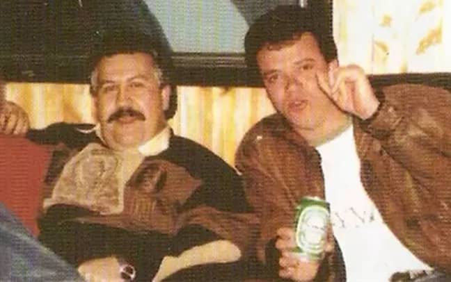 Pablo Escobar with hitman Jhon Jairo Velásquez Vásquez, who was part of the bomb plot that killed 110 people. Credit: Jhon Jairo Velásquez Vásquez