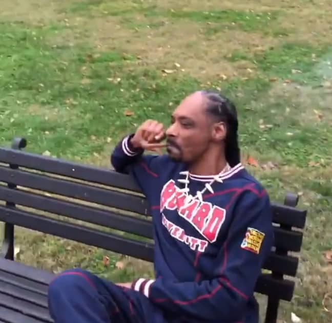 While smoking a joint outside the White House, Snoop Dogg said: 