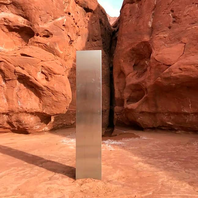 The first monolith was found in Utah, US. Credit: PA