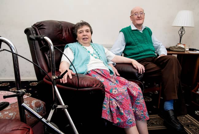 Roy and Brenda Pickard were trapped in their home for almost a week. Credit: SWNS