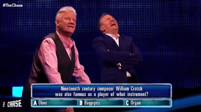 Roger wasn't best pleased. Credit: ITV/The Chase 