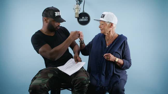 Judi Dench and Lethal Bizzle Rapping