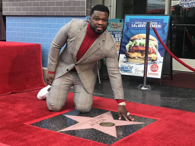 50 Cent was honoured with a Hollywood Walk Of Fame Star in February 2020 (Credit: PA)