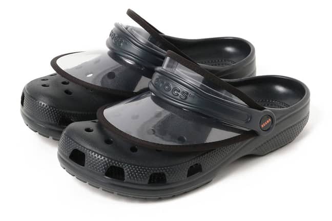Wanna wear shoes with holes in, but don't wanna get wet feet? Credit: Beams x Crocs