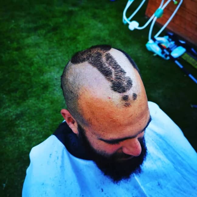 Barber Shaves A Penis On Mate's Head Then 'Runs Out' Of Razors - LADbible