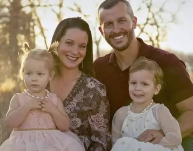 Chris and Shanann Watts with their two daughters. Credit: Netflix