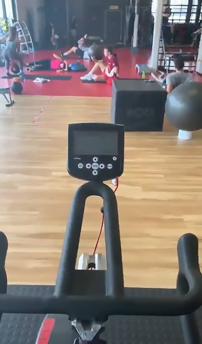 Another gym-goer filmed the incident. Credit: CEN