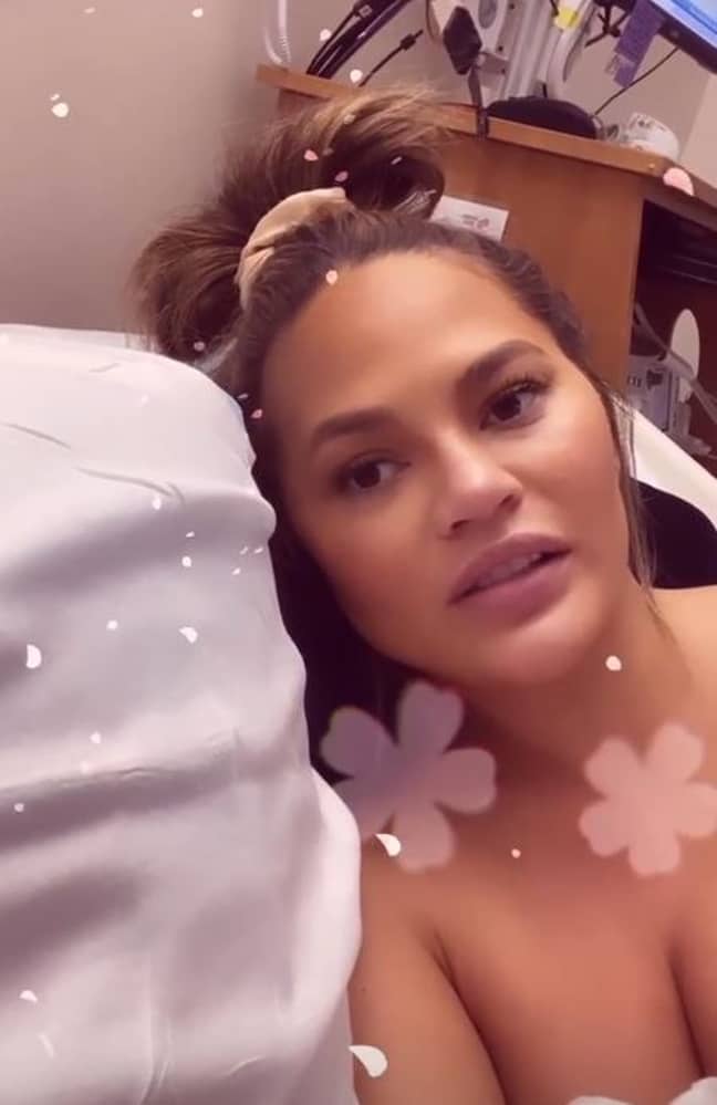 Chrissy Teigen was rushed to hospital due to bleeding. Credit: Instagram