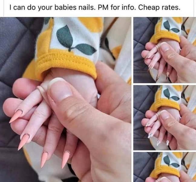 Mum Slammed For Giving Baby Daughter A Pointed Manicure - LADbible