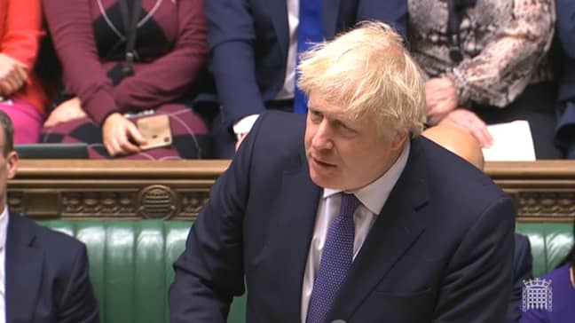 Prime Minister Boris Johnson speaks during the Brexit debate in the House of Commons, London. Credit: PA