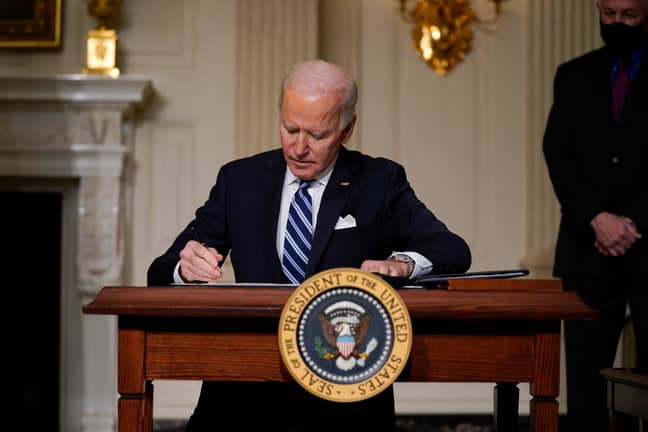Biden has signed a number of executive orders since taking office. Credit: PA