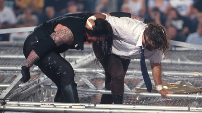 The 'Attitude Era' saw more extreme stunts. Credit: WWE