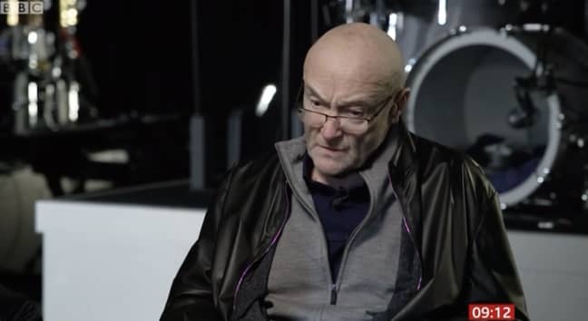 Phil Collins in his recent interview. Credit: BBC
