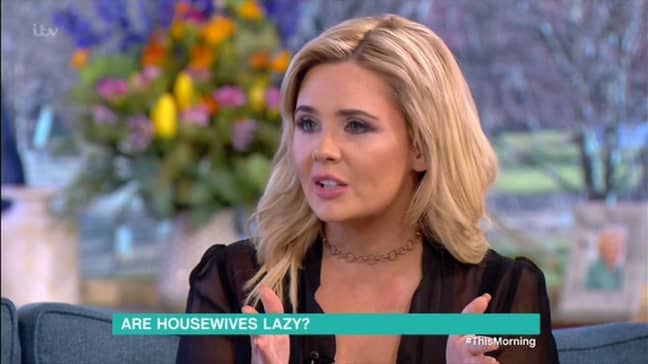 Rebecca Jane told Philip she didn't say housewives are lazy. Credit: ITV