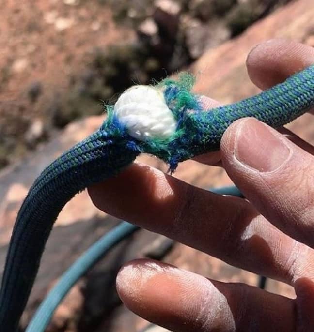 Leto shared a picture of the frayed rope. Credit: Instagram/jaredleto