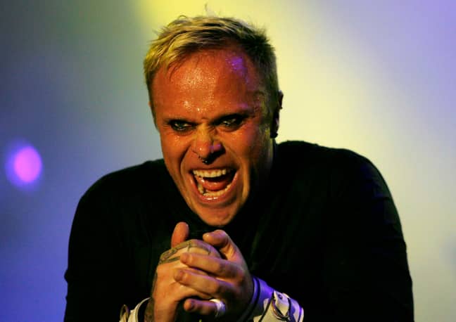 Keith Flint on stage. Credit: PA