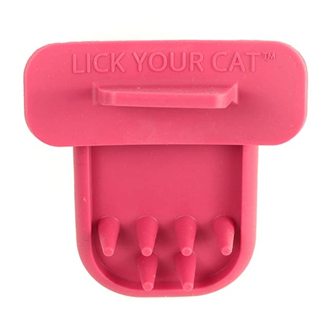 The LICKI Brush lets you 'lick' your cat. Credit: Jam Press 