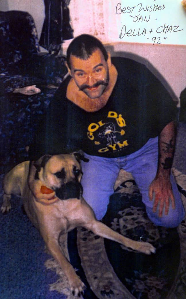 Bronson enjoying some rare time outside of prison in 1992. Credit: PA