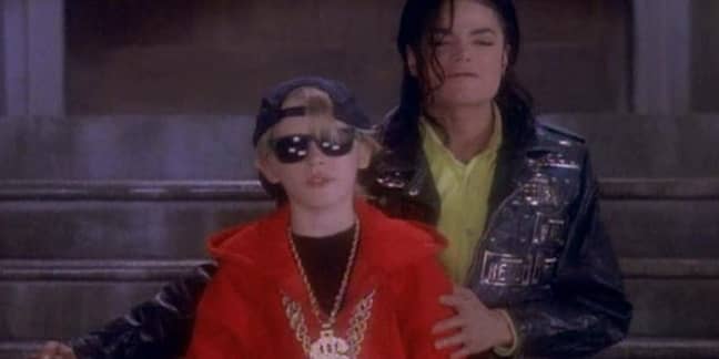 Culkin and Jackson in the 'Black or White' video. Credit: Epic Records