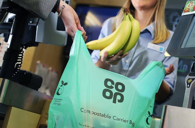 Co-op's new compostable bags. Credit: Co-op