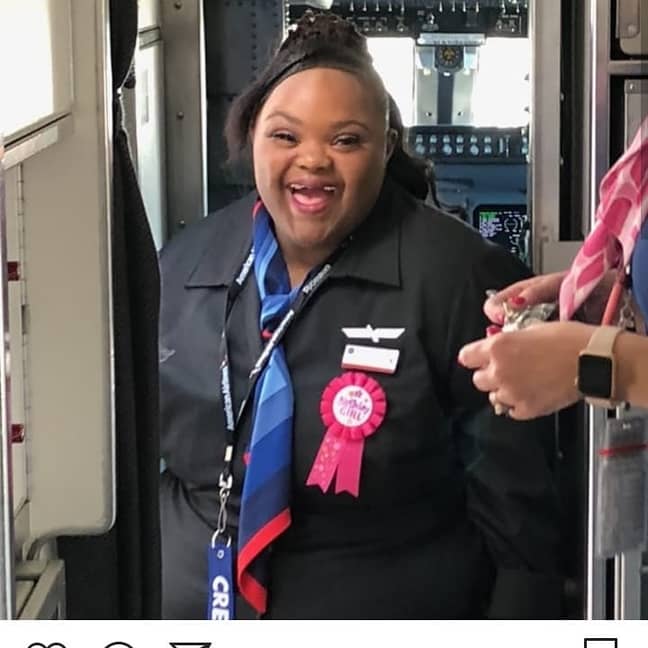 American Airlines helped Shannie's dreams of being a flight attendant come true. Credit: Deanna Miller Berry