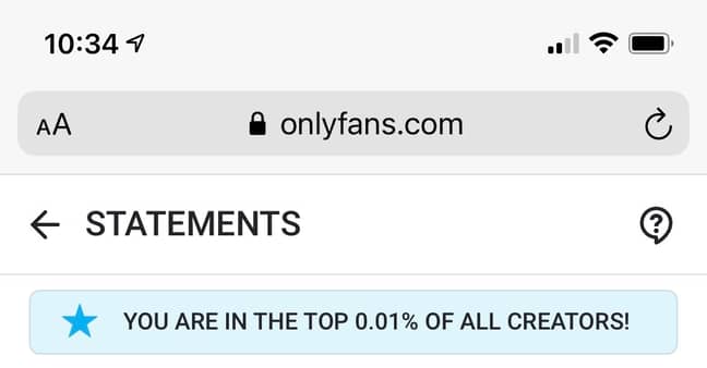 Mia's page is currently in the top 0.01% in the world. Credit: Mia Karina