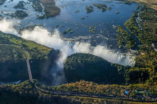 Victoria Falls as people know it. Credit: PA